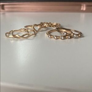 Gold ring set